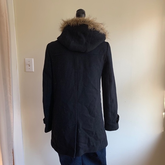Cole Haan Signature black hooded duffel coat 2 - Picture 11 of 12